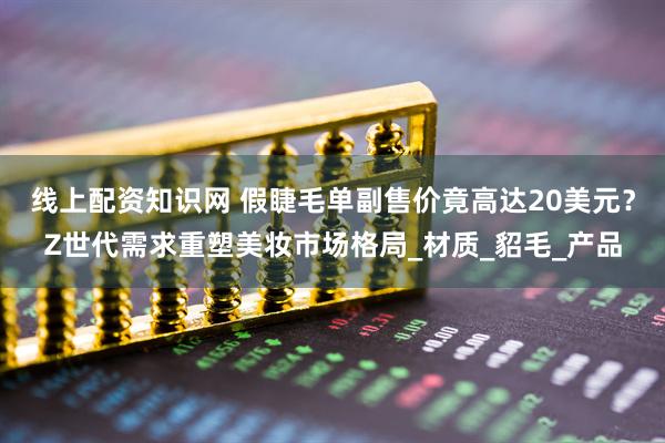 线上配资知识网 假睫毛单副售价竟高达20美元？Z世代需求重塑美妆市场格局_材质_貂毛_产品